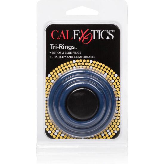CALEXOTICS - SET TRES ANILLAS AZUL ERECCIÓN - Optelum