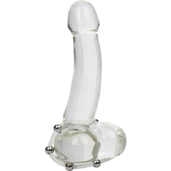 CALEXOTICS - ANILLO DE SILICONA CON CUENTAS DE ACERO TALLA XL - Optelum