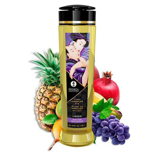 SHUNGA - ACEITE DE MASAJE EROTICO LIBIDO 240 ML - Optelum