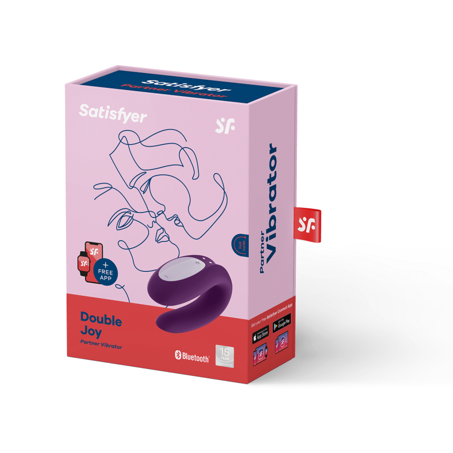 SATISFYER - DOUBLE JOY CON APP ORO NEGRO - Optelum