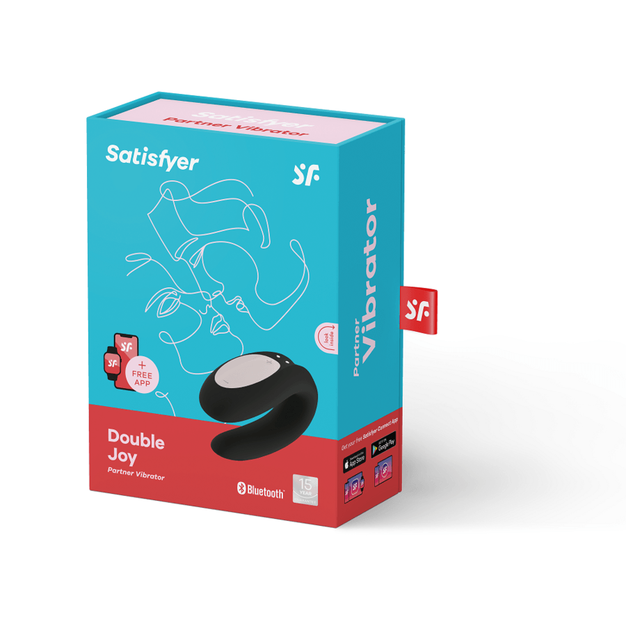 SATISFYER - DOUBLE JOY CON APP ORO NEGRO - Optelum