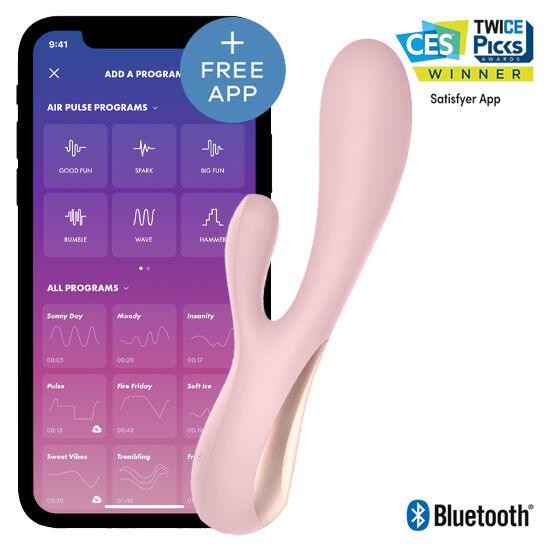SATISFYER - MONO FLEX ROJO CON APP - Optelum
