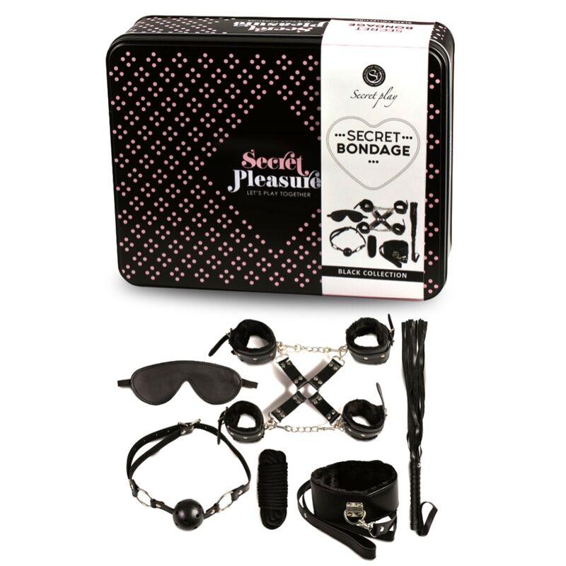 SECRETPLAY - BDSM SET 8 PCS NEGRO - Optelum