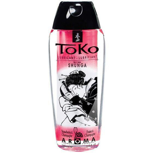 SHUNGA - TOKO AROMA LUBRICANTE FRESAS Y CHAMPAGNE - Optelum
