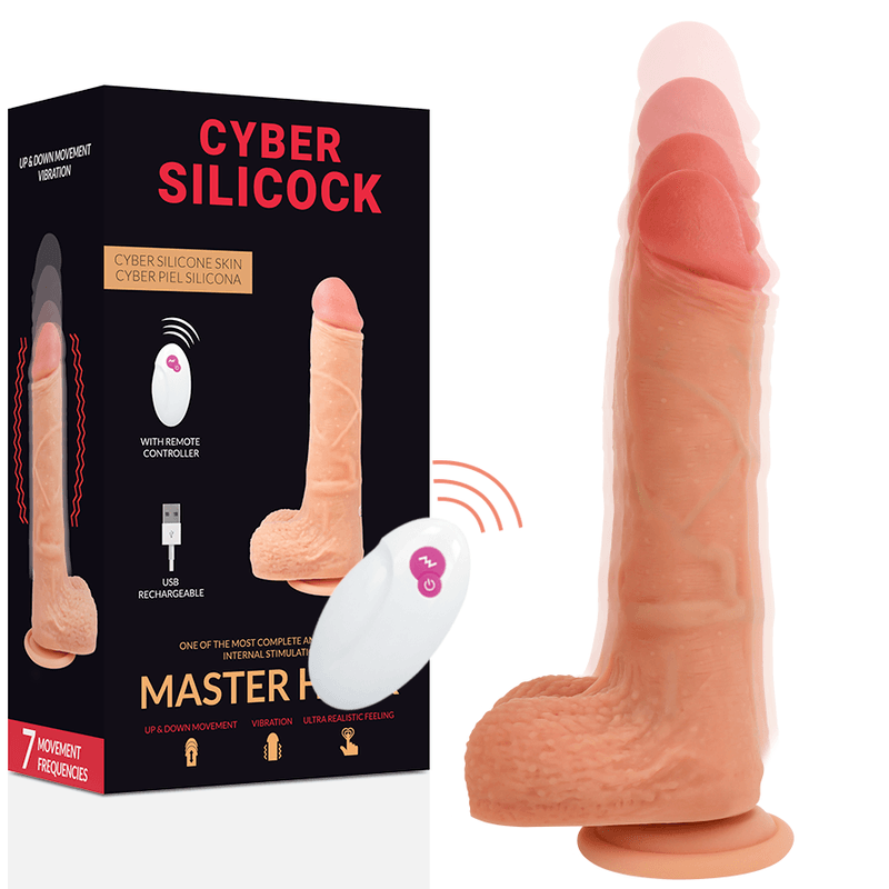 CYBER SILICOCK - REALISTICO CONTROL REMOTO MASTER HUCK 20.9 CM -O- 4 CM - Optelum