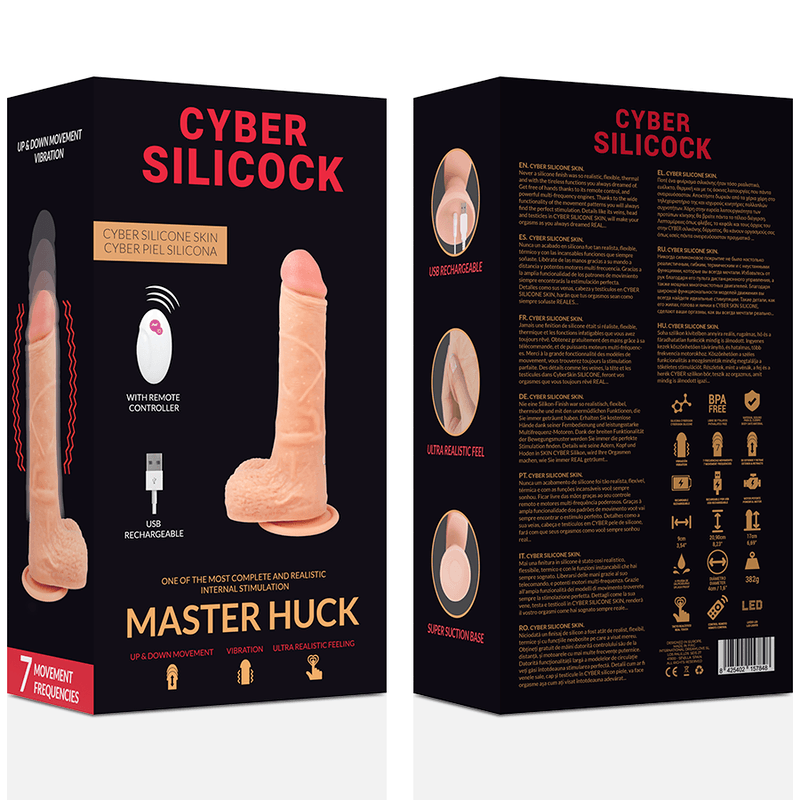 CYBER SILICOCK - REALISTICO CONTROL REMOTO MASTER HUCK 20.9 CM -O- 4 CM - Optelum