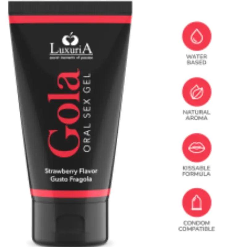 INTIMATELINE LUXURIA - GOLA GEL ORAL FRESA 50 ML - Optelum