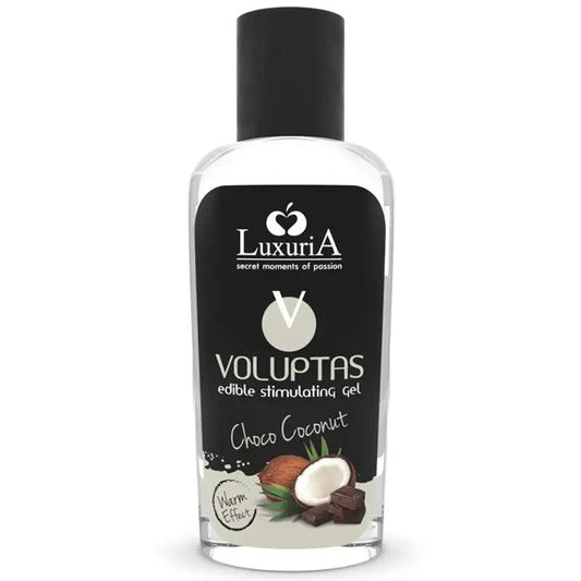 INTIMATELINE LUXURIA - VOLUPTAS GEL MASAJE COMESTIBLE EFECTO CALOR - COCO Y CREMA 100 ML - Optelum