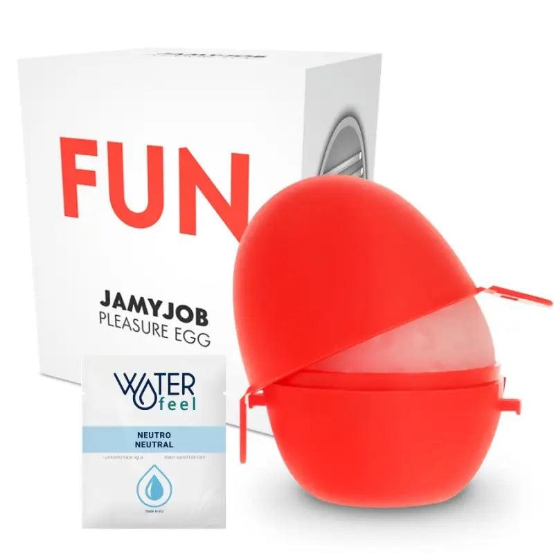 JAMYJOB - HUEVO MASTURBADOR DISCRETO EDICION ROJO FUN - Optelum