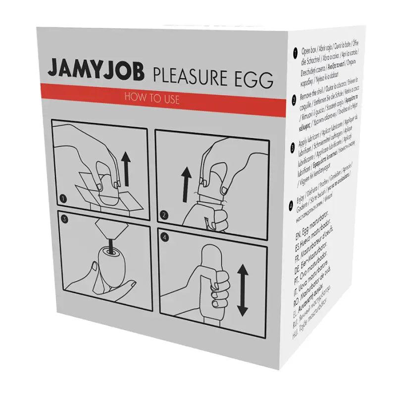 JAMYJOB - HUEVO MASTURBADOR DISCRETO EDICION ROJO FUN - Optelum