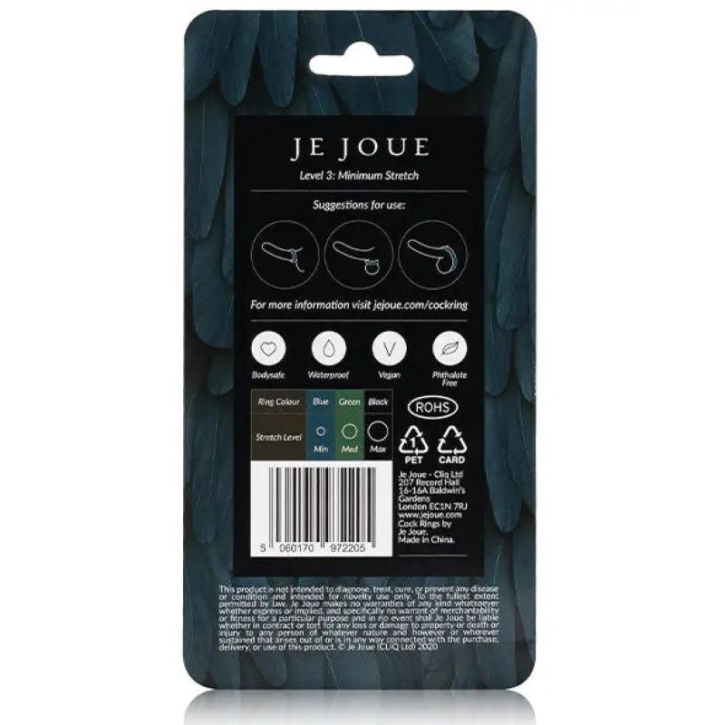 JE JOUE - ANILLO SILICONA AZUL - ESTRANGULAMIENTO MINIMO - Optelum