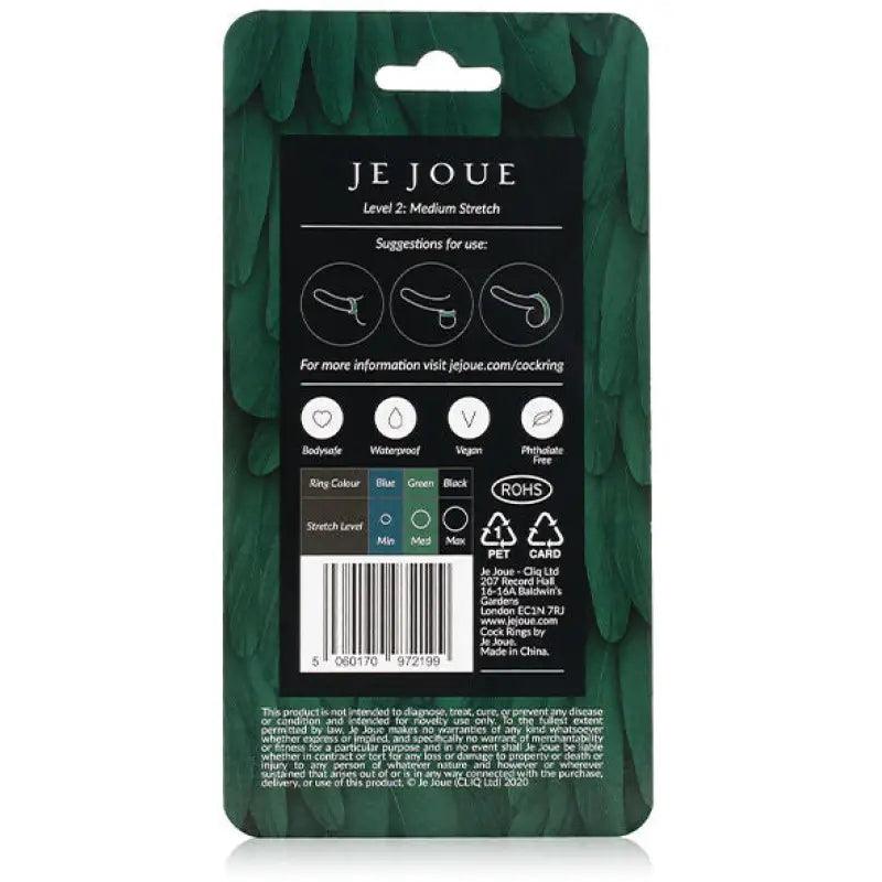 JE JOUE - ANILLO SILICONA VERDE - ESTRANGULAMIENTO MEDIO - Optelum