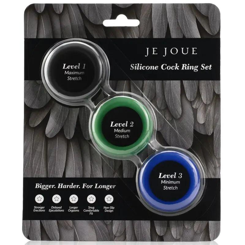 JE JOUE - SILICONE SET ANILLOS PENE DE SILICONA - Optelum