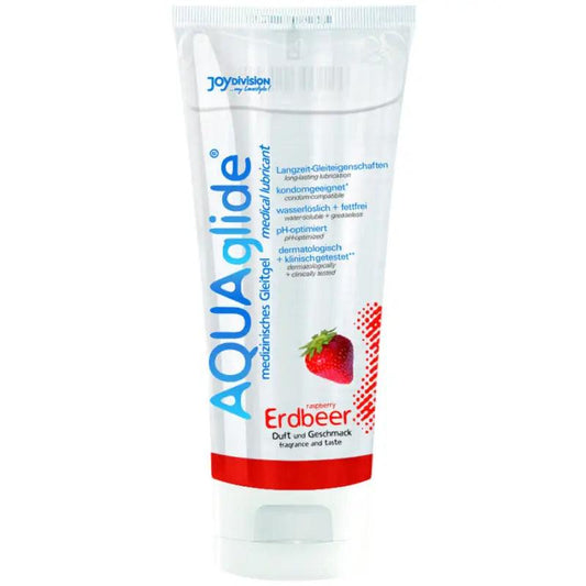 JOYDIVISION AQUAGLIDE - LUBRICANTE SABOR FRESA 100 ML - Optelum