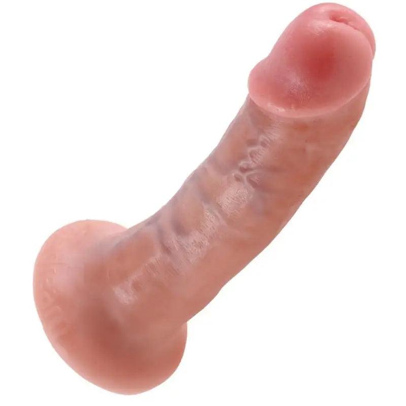 KING COCK - 6 PENE NATURAL 15.2 CM - Optelum