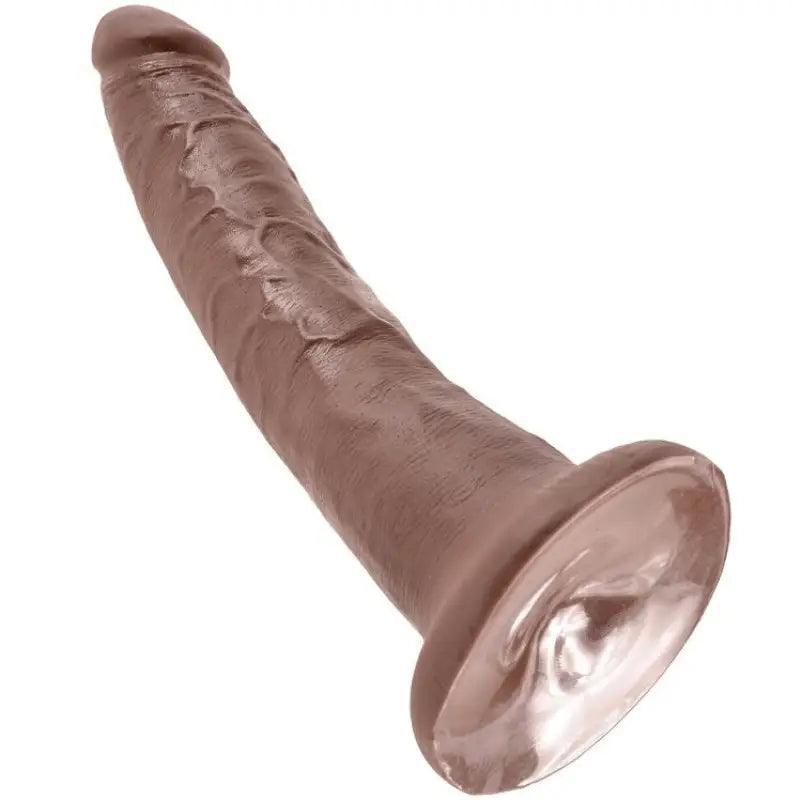 KING COCK - 7 PENE COLOR CHOCOLATE 17.8 CM - Optelum