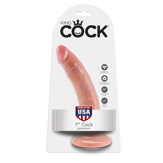 KING COCK - 7 PENE NATURAL 17.8 CM - Optelum