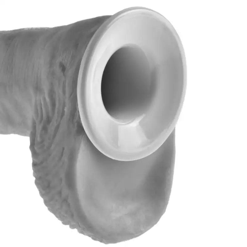 KING COCK - STRAP-ON CON DILDO HUECO 25.5 CM Y TIRANTES COLOR CARNE - Optelum