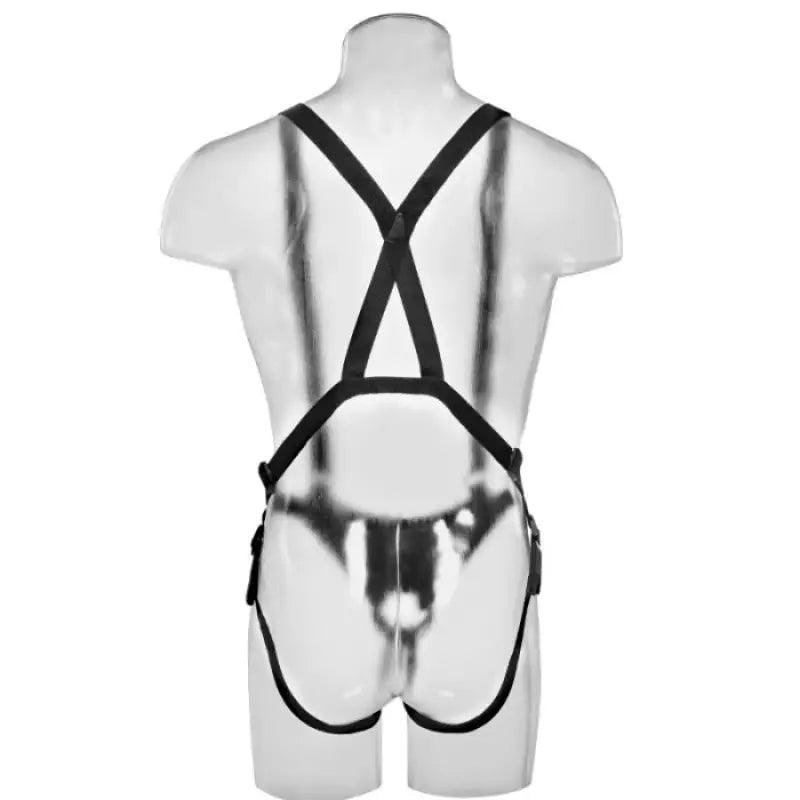 KING COCK - STRAP-ON CON DILDO HUECO 30.5 CM Y TIRANTES COLOR CARNE - Optelum