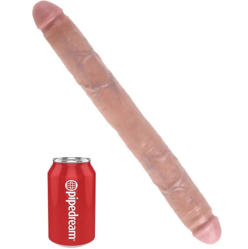 KING COCK - THICK DILDO DOBLE PENETRACIÓN 40.6 CM - Optelum