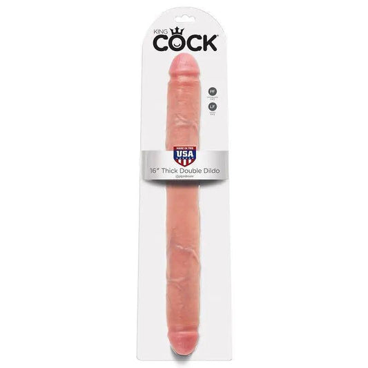 KING COCK - THICK DILDO DOBLE PENETRACIÓN 40.6 CM - Optelum