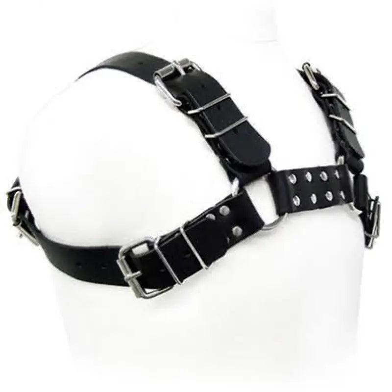 LEATHER BODY - BLACK BULL DOG HARNESS - Optelum