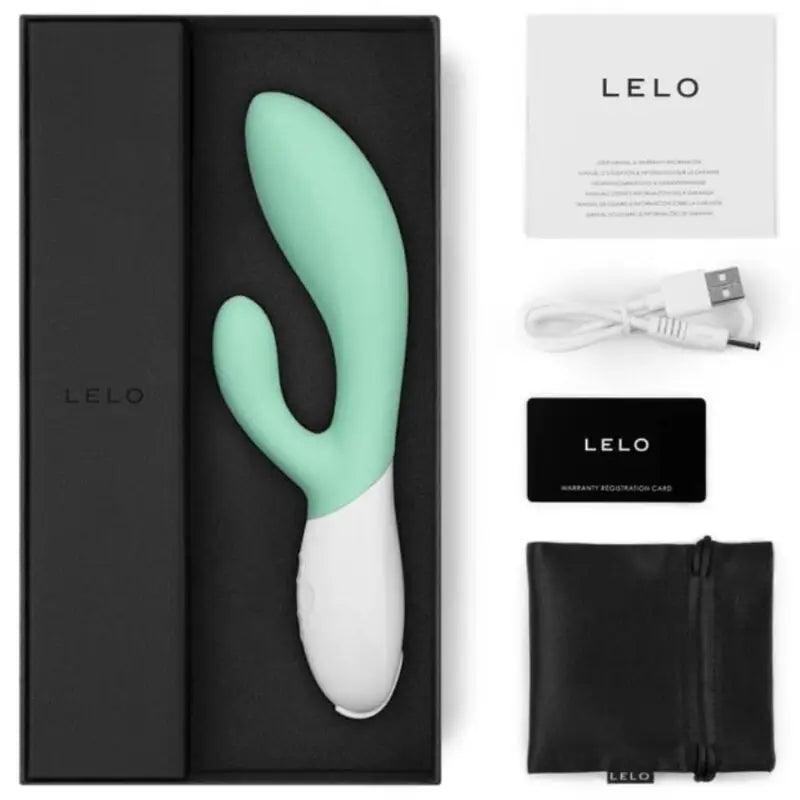 LELO - INA 3 VERDE VIBRADOR RABBIT LUJO VERDE AGUA - Optelum