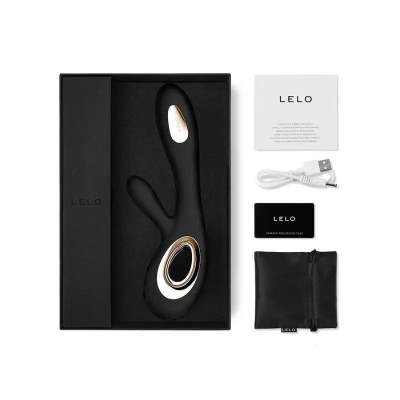LELO - SORAYA WAVE VIBRADOR RABBIT NEGRO - Optelum