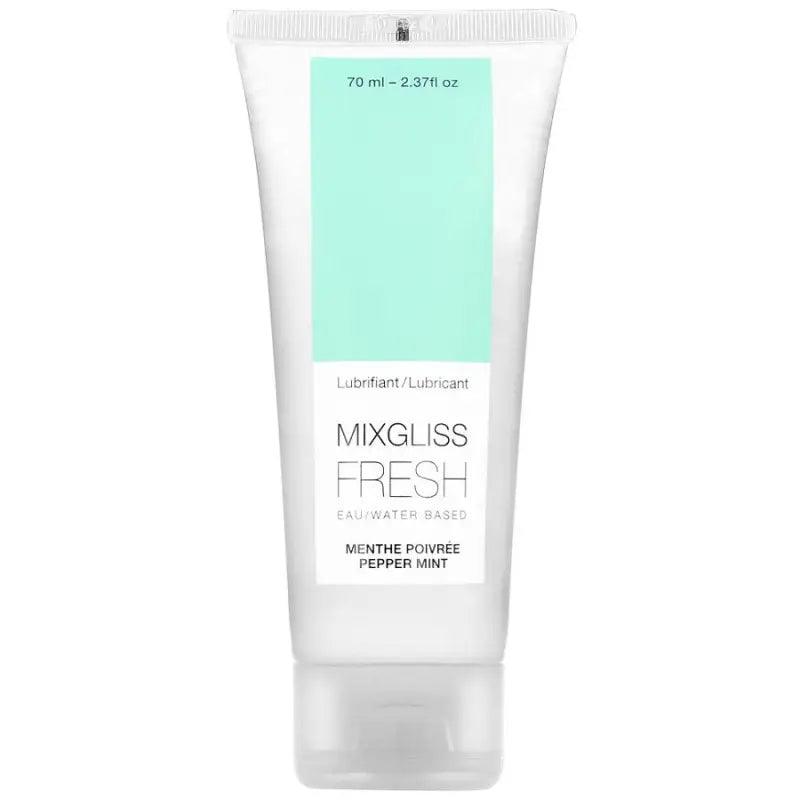 MIXGLISS - LUBRICANTE BASE AGUA EFECTO FRIO SABOR A MENTA 70 ML - Optelum