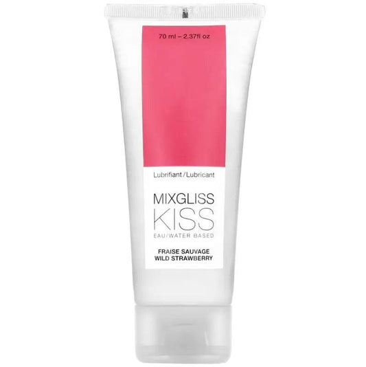 MIXGLISS - LUBRICANTE BASE AGUA SABOR A FRESA 70 ML - Optelum