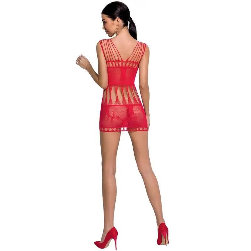 PASSION - WOMAN BS090 BODYSTOCKING ROJO TALLA UNICA - Optelum