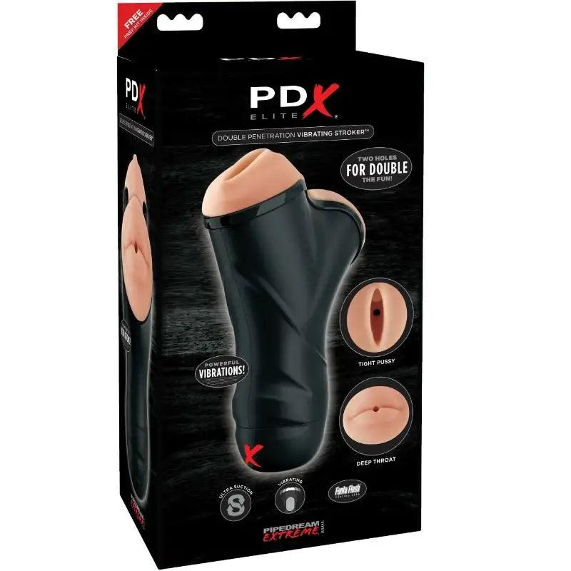 PDX ELITE - MASTURBADOR MASCULINO DOBLE BOCA Y VAGINA - Optelum