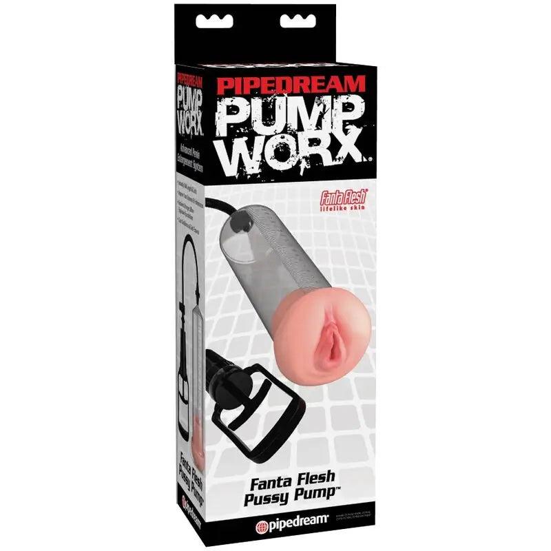 PUMP WORX BOMBA DE ERECCION CON VAGINA - Optelum