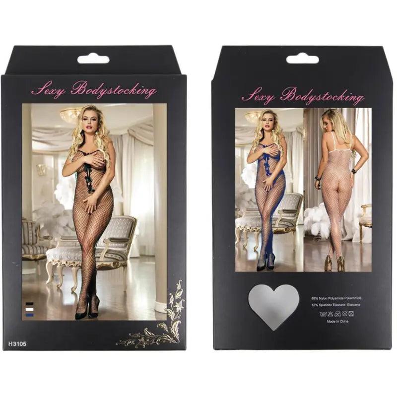 QUEEN LINGERIE - BODYSTOCKING CON LAZOS EN ESCOTE S/L - Optelum