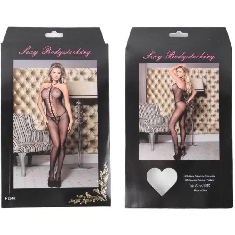 QUEEN LINGERIE - BODYSTOCKING CUELLO HALTER S/L - Optelum
