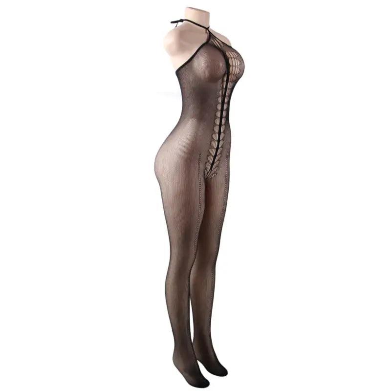 QUEEN LINGERIE - BODYSTOCKING CUELLO HALTER S/L - Optelum