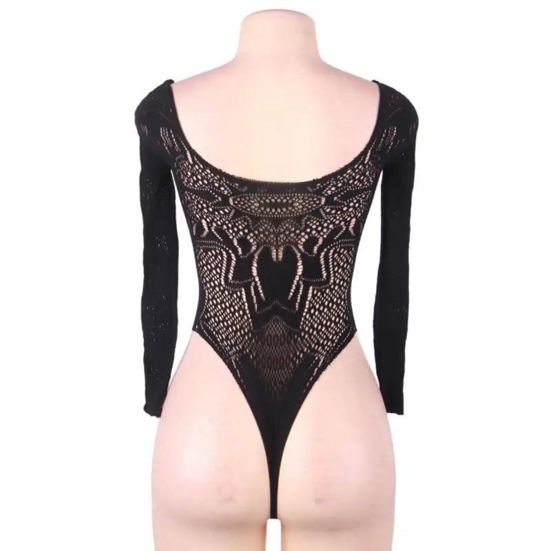 QUEEN LINGERIE - LONG SLEEVE TEDDY S/L - Optelum