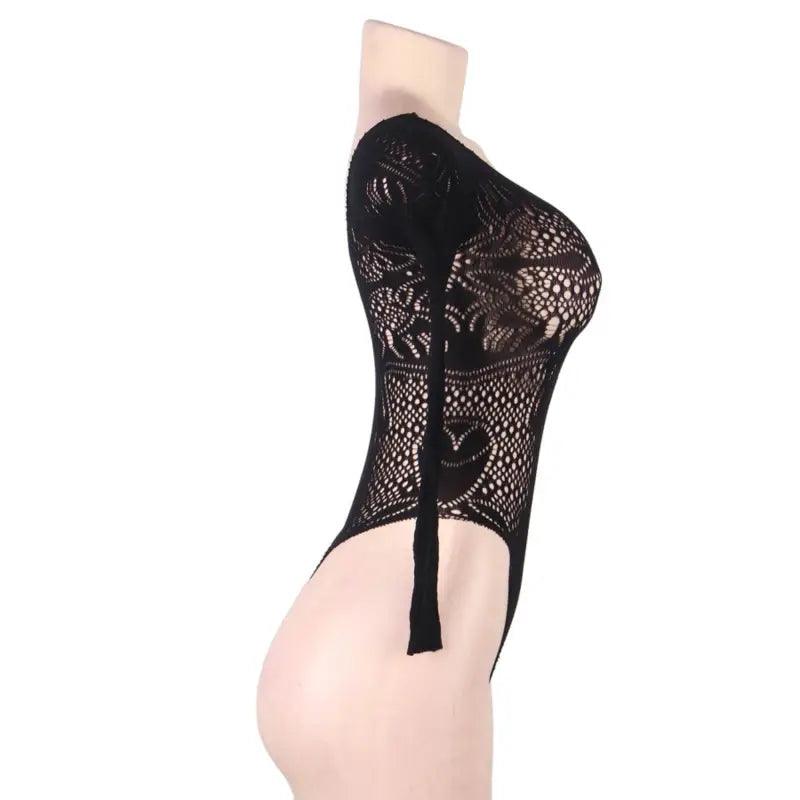QUEEN LINGERIE - LONG SLEEVE TEDDY S/L - Optelum