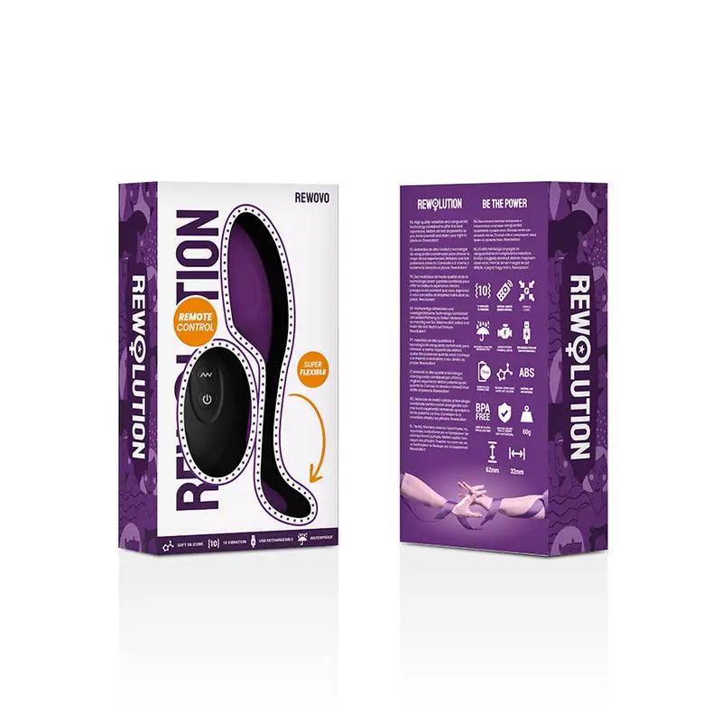 Huevo vibrador Rewovo resistente al agua, ideal para disfrutar en la ducha o baño.