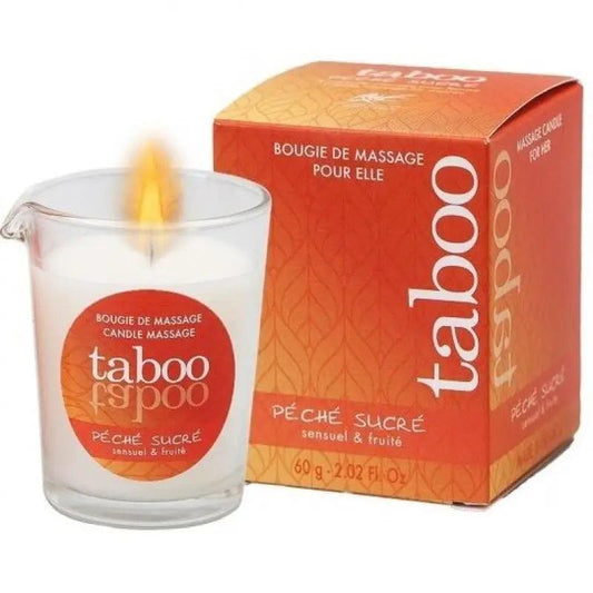 RUF - TABOO VELA DE MASAJE PARA ELLA PECHE SUCRE AROMA NECTARINA - Optelum