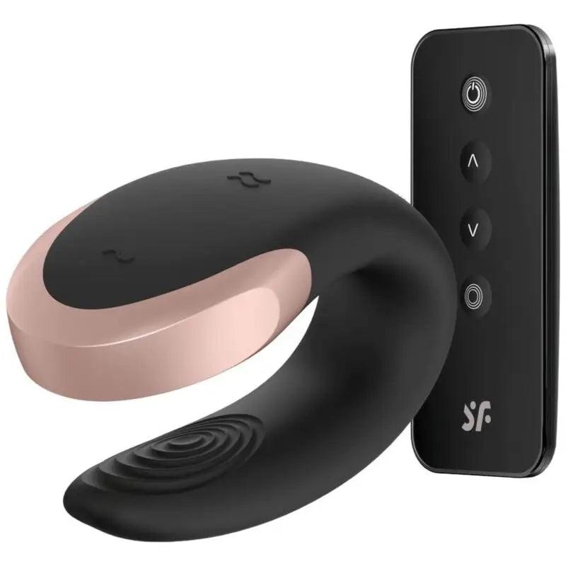 SATISFYER - APP DOUBLE LOVE VIBRADOR PAREJAS LUXURY NEGRO - Optelum