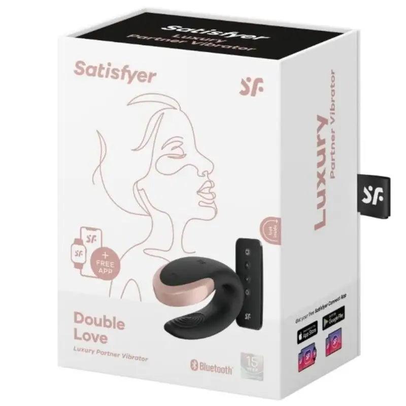 SATISFYER - APP DOUBLE LOVE VIBRADOR PAREJAS LUXURY NEGRO - Optelum
