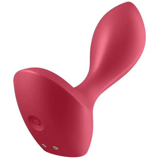 SATISFYER - BACKDOOR LOVER PLUG ANAL VIBRADOR ROJO - Optelum
