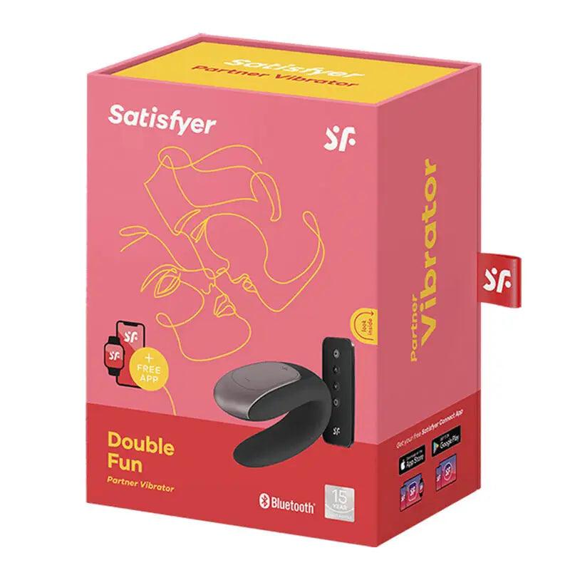 SATISFYER - DOUBLE FUN PARTNER VIBRADOR NEGRO - Optelum