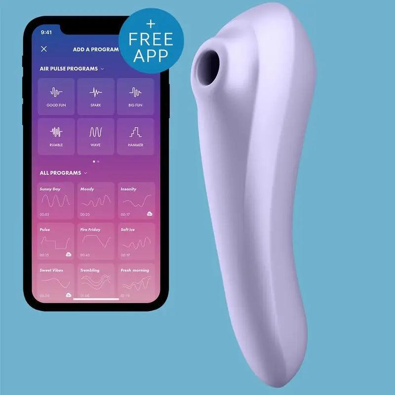 SATISFYER - DUAL PLEASURE AIR PULSE VIOLETA - Optelum