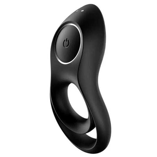 SATISFYER - LEGENDARY DUO ANILLO VIBRADOR NEGRO - Optelum
