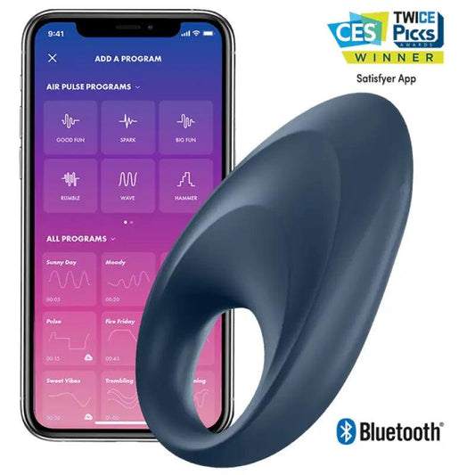 SATISFYER - MIGHTY ONE ANILLO VIBRADOR APP - Optelum