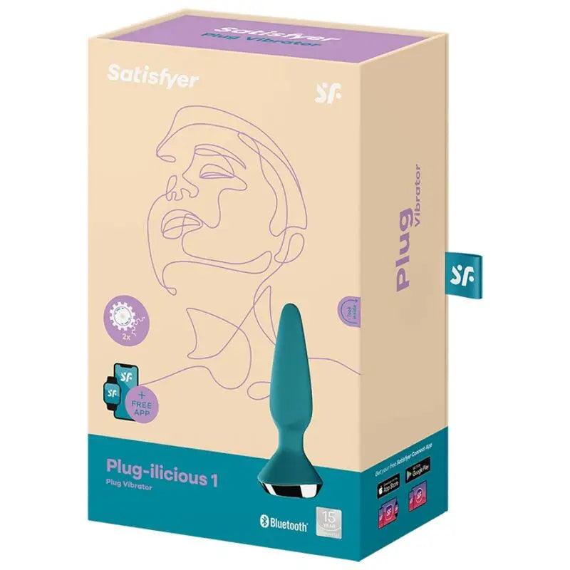 SATISFYER - PLUG ILICIOUS 1 PLUG VIBRADOR VERDE - Optelum