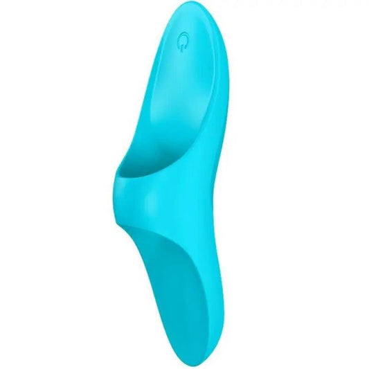 SATISFYER - TEASER DEDAL VIBRADOR AZUL LIGHT - Optelum