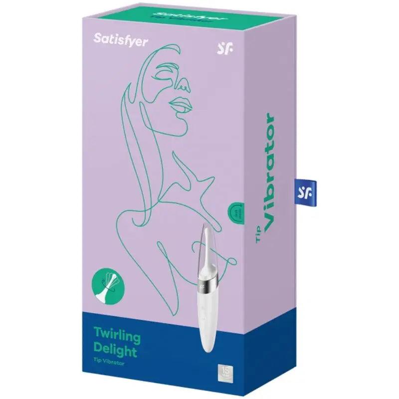 SATISFYER - TWIRLING DELIGHT ESTIMULADOR CLITORIS BLANCO - Optelum